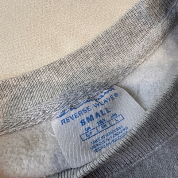 Rare Vintage West Virginia Champion Reverse Weave Size S Crewneck Sweatshirt - Picture 3 of 16